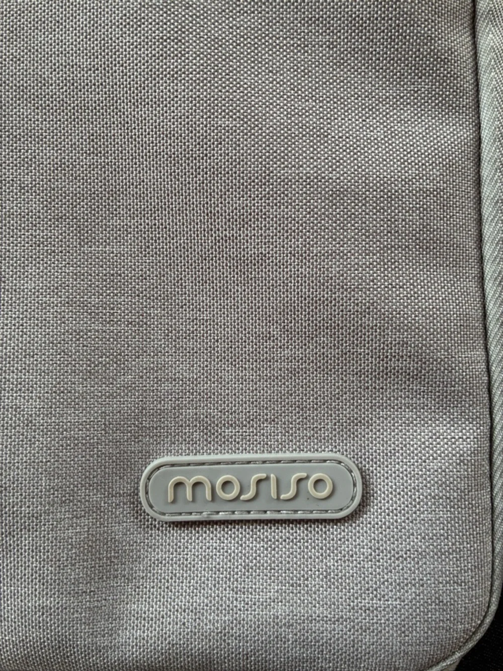 MOSISO Light Grey Laptop Sleeve with Front Pocket - Slim Protective Case